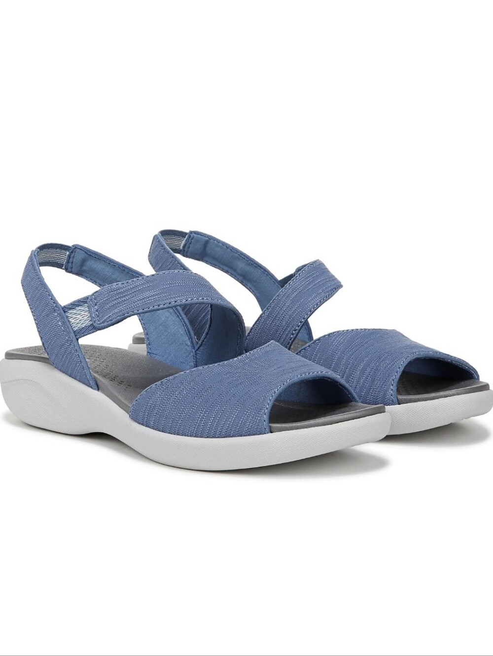NWOT LifeStride Cheerful Strappies BZEES, Size 10 Wide  Elemental Blue L